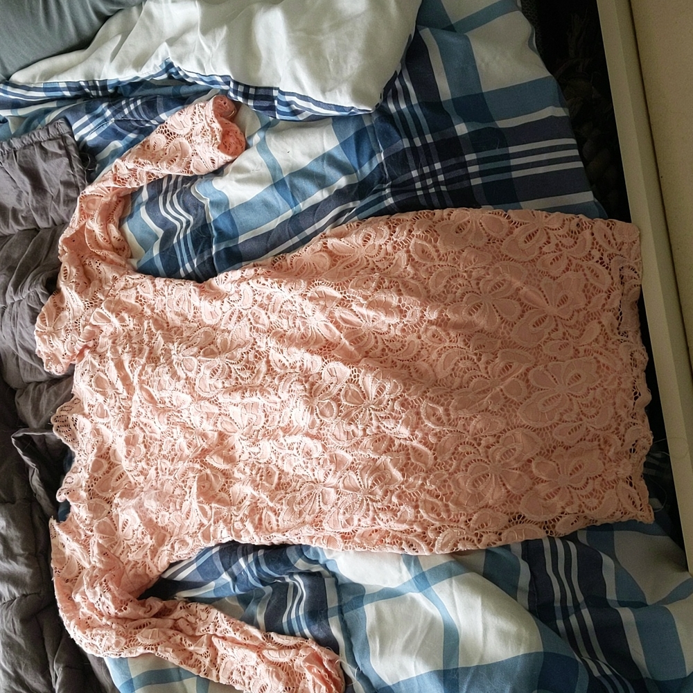Acevog flower dress in pink size small